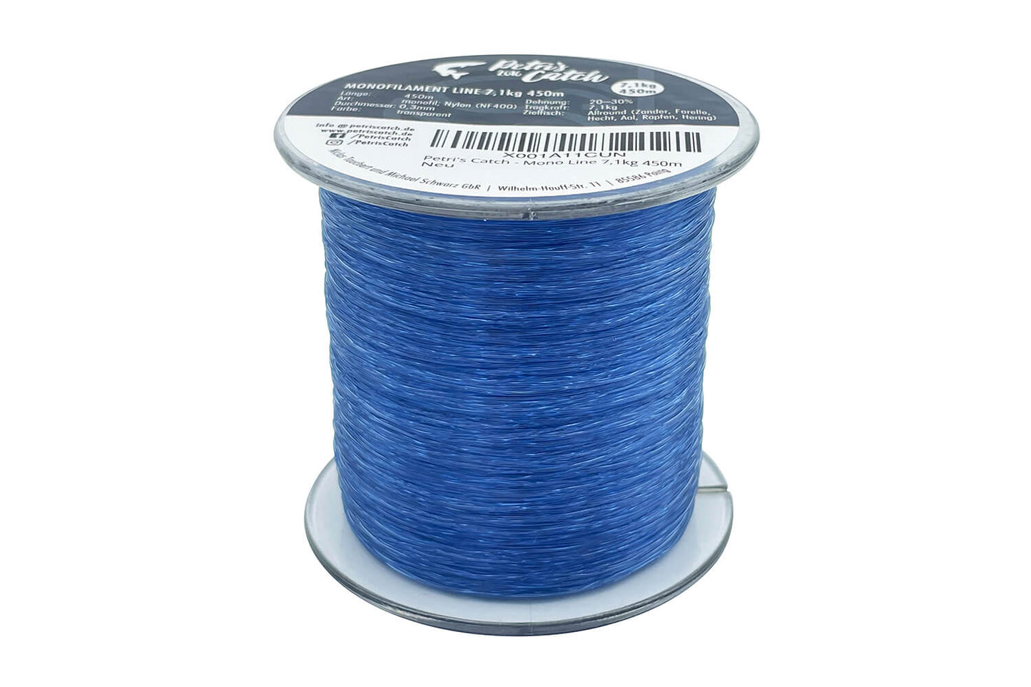 Monofile Angelschnur | 450m | 3kg-12kg | 0,2mm-0,4mm | für Hecht, Zander, Barsch, Forelle