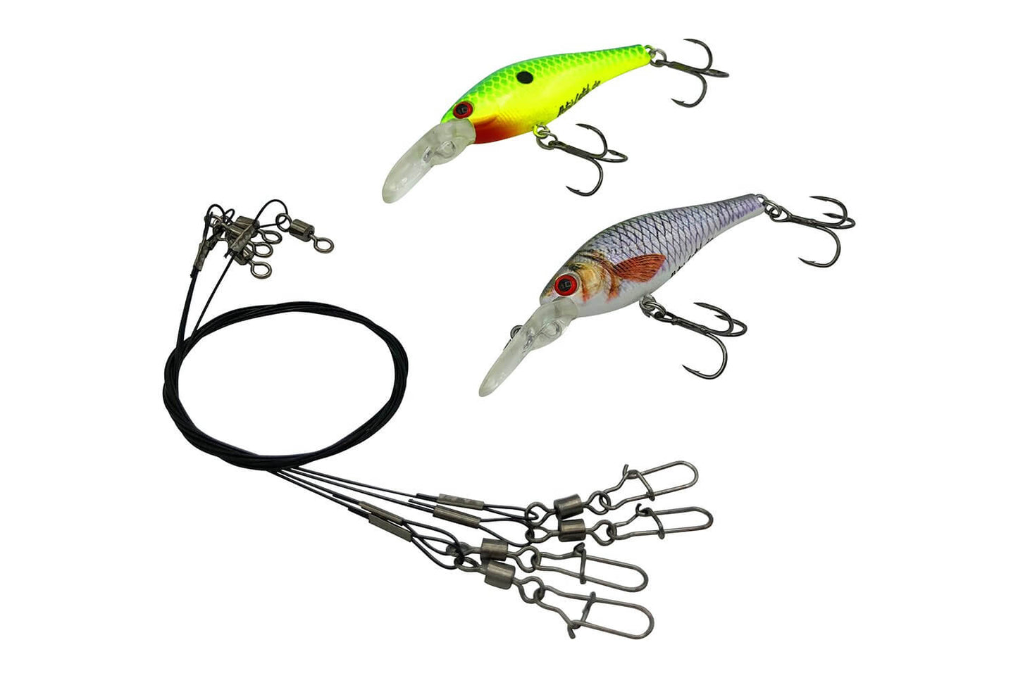 Firetiger Minnow Wobbler Set fuer Hecht und Raubfisch angeln