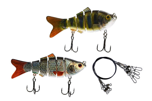 Swimbait Angelkoeder Wobbler Set fuer Hecht und Raubfisch